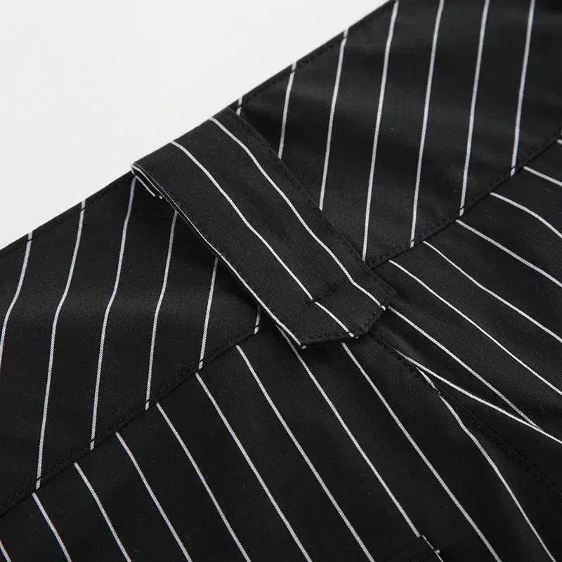 Amarilla – Streepjespatroon – Uitlopende broek