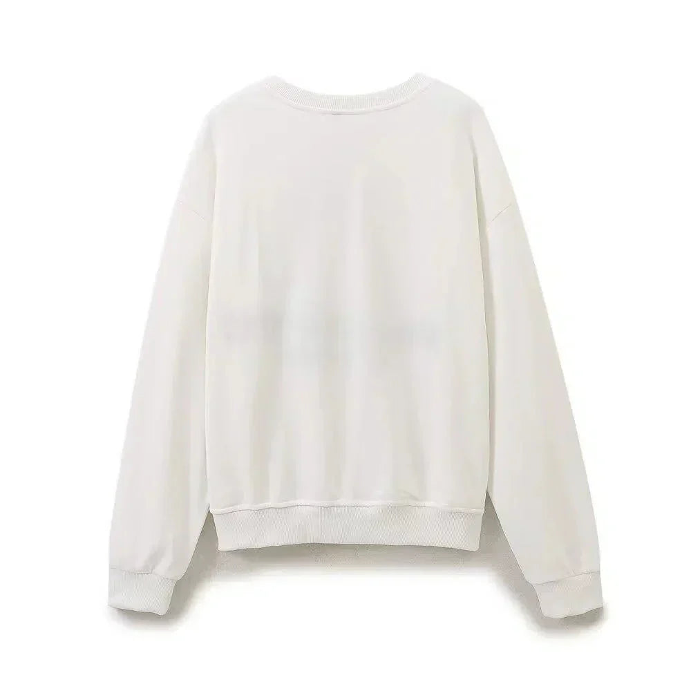 Antoinette – Sweatshirt met ronde hals – Wijde broek – Loungeset