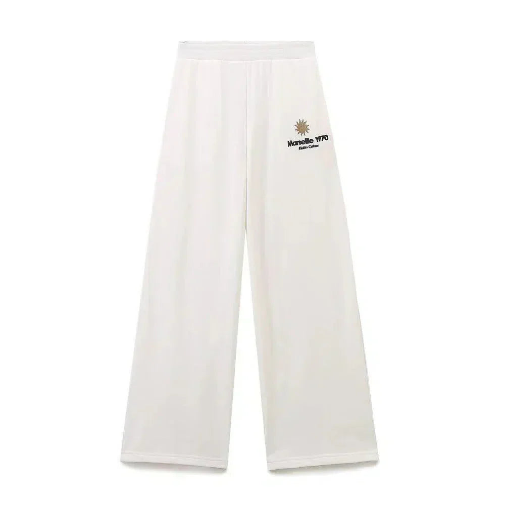 Antoinette – Sweatshirt met ronde hals – Wijde broek – Loungeset