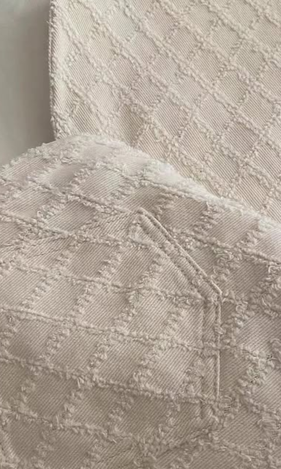 Cerelline – Textuur geweven patroon – Wijde broek