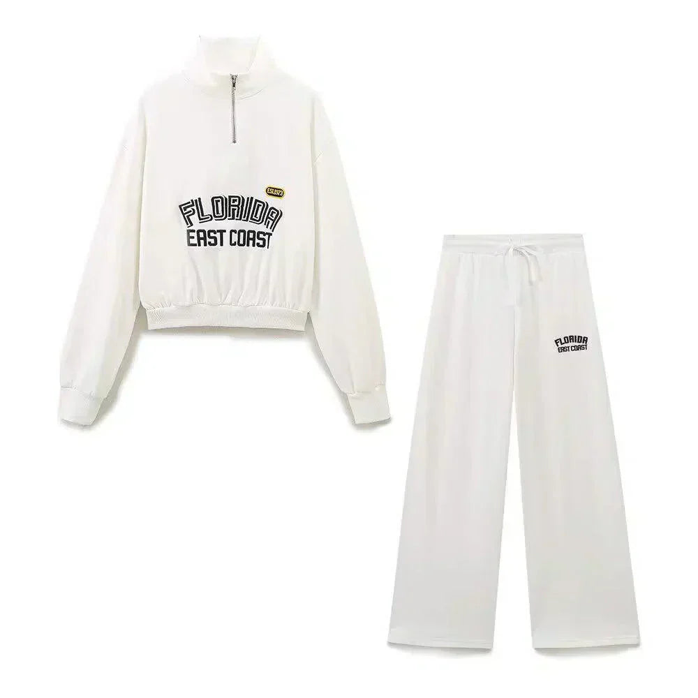 Savannah – Wijde broek – Kust set met halve rits