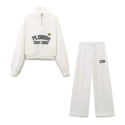 Savannah – Wijde broek – Kust set met halve rits