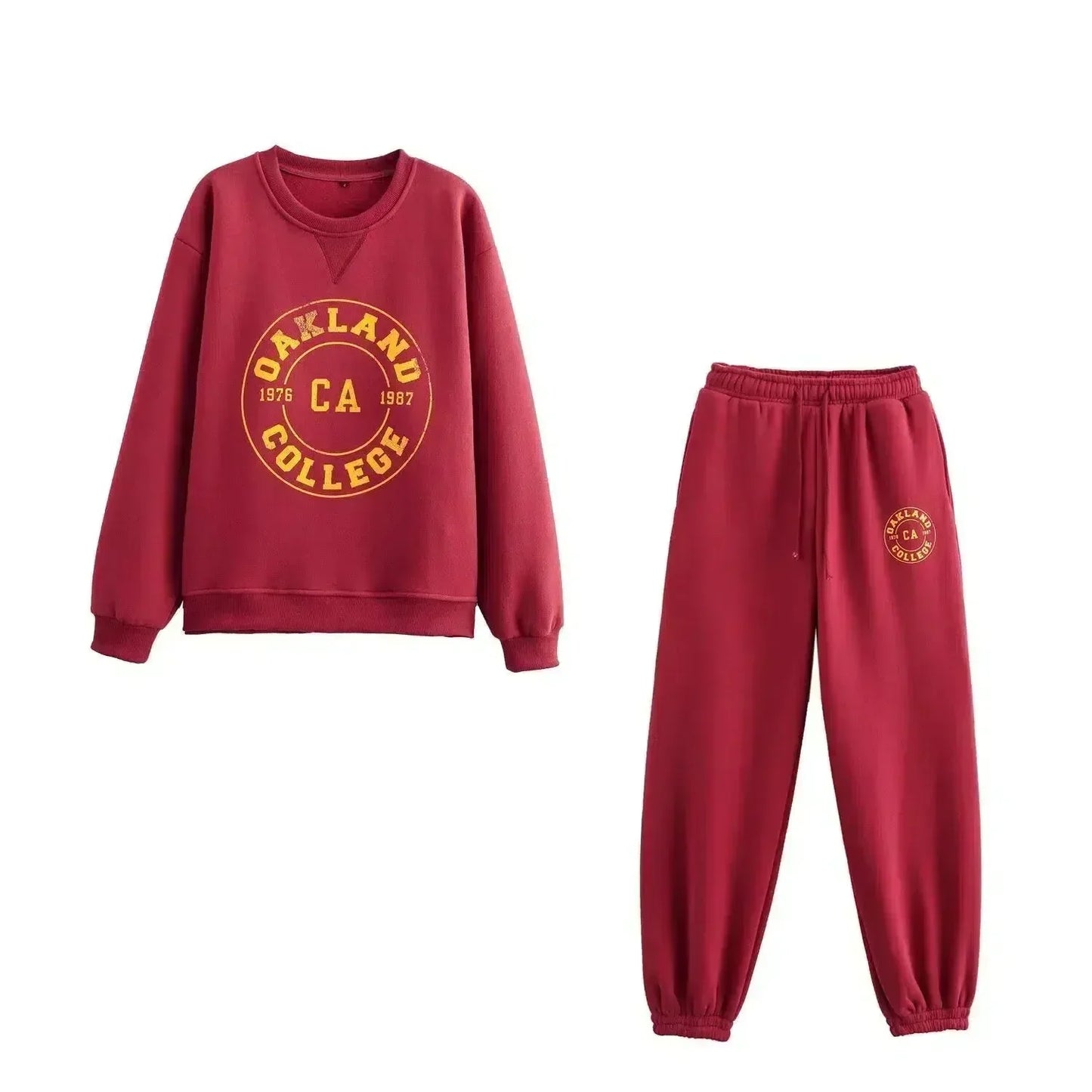 Solange – Sweatshirt met ronde hals en joggerbroek – Oakland-crewset