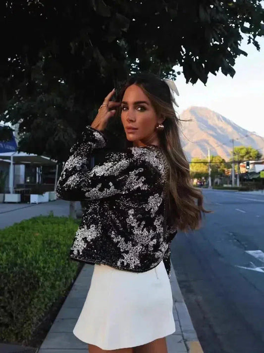 Viatrix – Sprankelend design – Pailletten jas