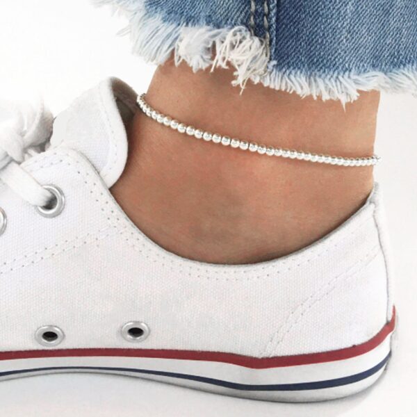 Zilveren enkelbandje - Sterling zilveren kralen, op maat & nikkelvrij